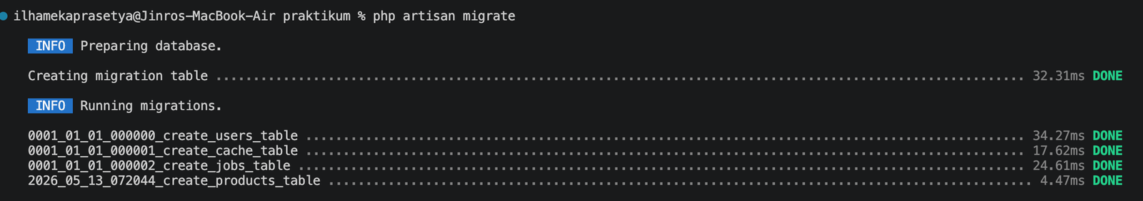 Laravel Setup